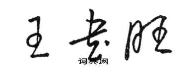 駱恆光王書旺草書個性簽名怎么寫
