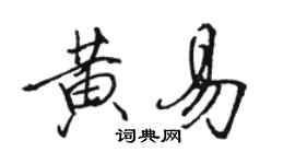 駱恆光黃易行書個性簽名怎么寫