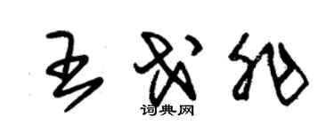 朱錫榮王戈非草書個性簽名怎么寫