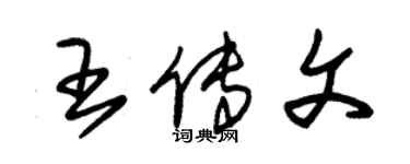 朱錫榮王傳文草書個性簽名怎么寫