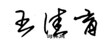 朱錫榮王佳育草書個性簽名怎么寫