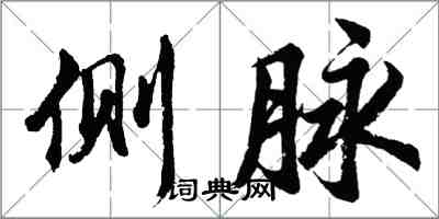 胡問遂側脈行書怎么寫