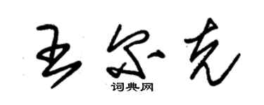 朱錫榮王爾克草書個性簽名怎么寫