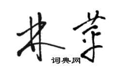 駱恆光林苹草書個性簽名怎么寫