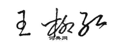 駱恆光王柳紅草書個性簽名怎么寫