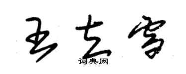 朱錫榮王立雪草書個性簽名怎么寫