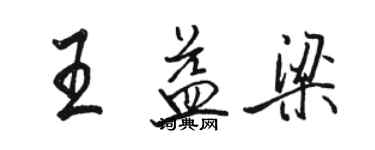 駱恆光王益梁行書個性簽名怎么寫