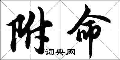 胡問遂附命行書怎么寫