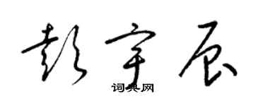 梁錦英彭宇辰草書個性簽名怎么寫