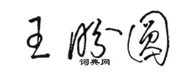 駱恆光王盼圓草書個性簽名怎么寫