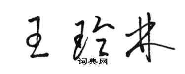 駱恆光王玲林草書個性簽名怎么寫