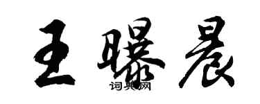 胡問遂王曝晨行書個性簽名怎么寫