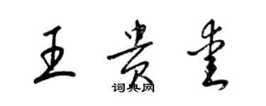 梁錦英王貴愛草書個性簽名怎么寫