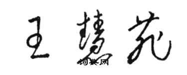 駱恆光王慧菲草書個性簽名怎么寫