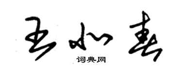 朱錫榮王北春草書個性簽名怎么寫