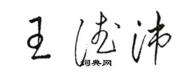 駱恆光王德沛草書個性簽名怎么寫