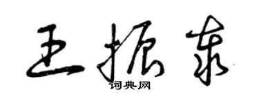 曾慶福王振泰草書個性簽名怎么寫