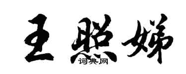胡問遂王照娣行書個性簽名怎么寫