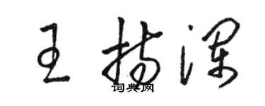 駱恆光王持瀾草書個性簽名怎么寫