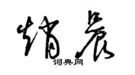 曾慶福趙晨草書個性簽名怎么寫