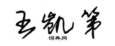 朱錫榮王凱第草書個性簽名怎么寫