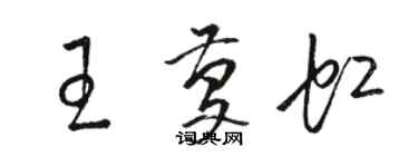 駱恆光王慶虹草書個性簽名怎么寫