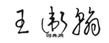 駱恆光王衛翰草書個性簽名怎么寫