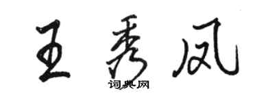 駱恆光王秀鳳行書個性簽名怎么寫