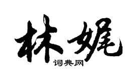 胡問遂林娓行書個性簽名怎么寫