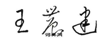 駱恆光王農建草書個性簽名怎么寫