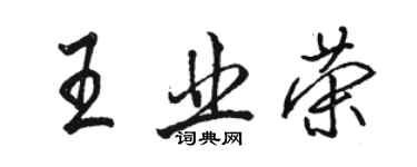 駱恆光王業榮行書個性簽名怎么寫