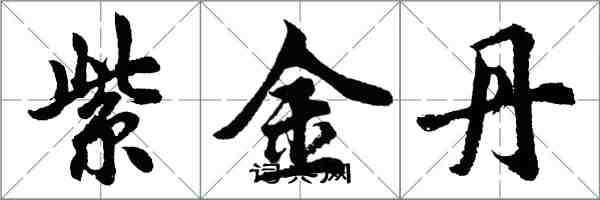 胡問遂紫金丹行書怎么寫