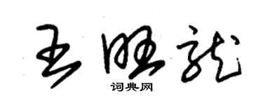 朱錫榮王旺龍草書個性簽名怎么寫