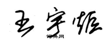 朱錫榮王宇炬草書個性簽名怎么寫