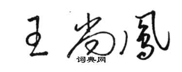 駱恆光王尚鳳草書個性簽名怎么寫