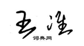 朱錫榮王準草書個性簽名怎么寫