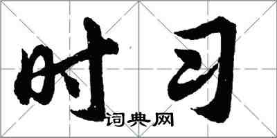 胡問遂時習行書怎么寫