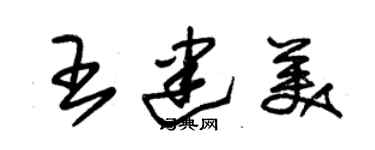 朱錫榮王建美草書個性簽名怎么寫