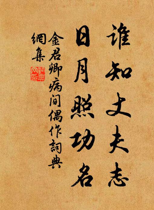 出處各有在,何者為陸沉 詩詞名句