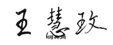 駱恆光王慧玫行書個性簽名怎么寫