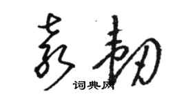 駱恆光袁韌草書個性簽名怎么寫