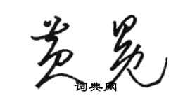 駱恆光黃冕草書個性簽名怎么寫