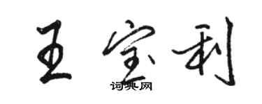 駱恆光王寶利行書個性簽名怎么寫