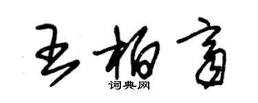 朱錫榮王柏齊草書個性簽名怎么寫