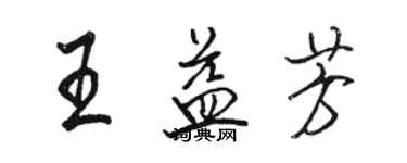 駱恆光王益芳行書個性簽名怎么寫