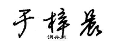 朱錫榮於梓晨草書個性簽名怎么寫