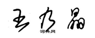 朱錫榮王乃晶草書個性簽名怎么寫