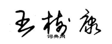 朱錫榮王樹康草書個性簽名怎么寫