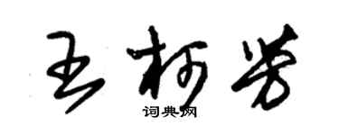 朱錫榮王柯芳草書個性簽名怎么寫