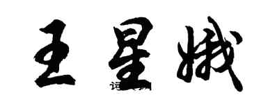 胡問遂王星娥行書個性簽名怎么寫